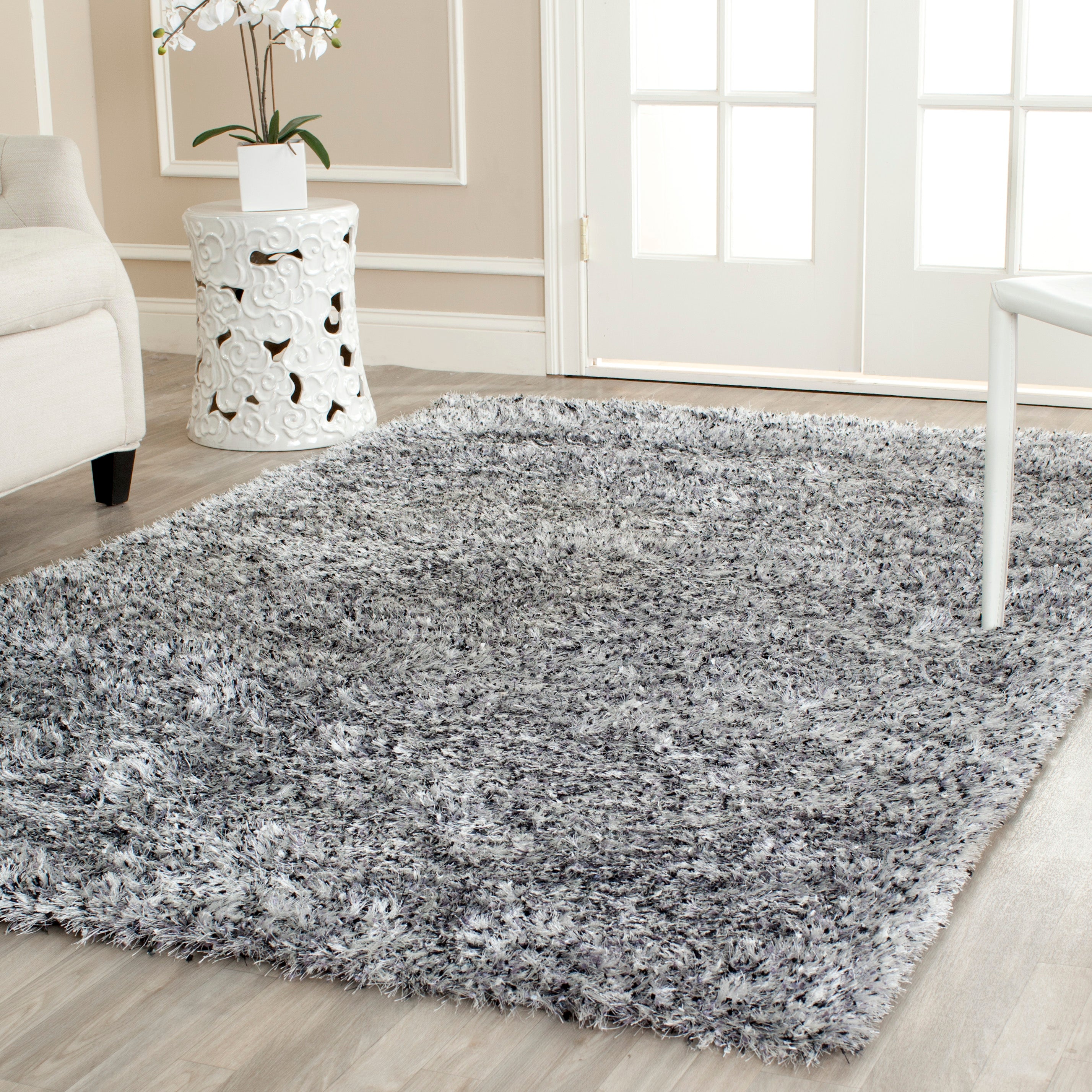 Safavieh Malibu Shag 431 Rug, MLS431 - Silver