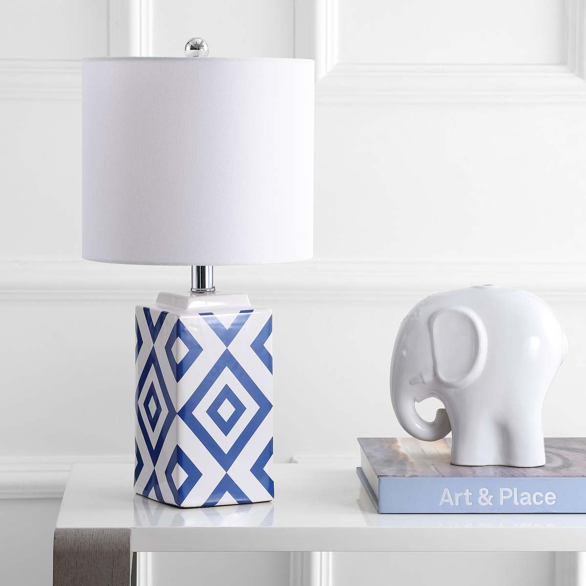 Safavieh Lugo Table Lamp, MLT4006 - White/Blue