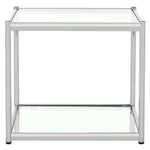 Safavieh Lilias Glass End Table , MMT6001 - Chrome