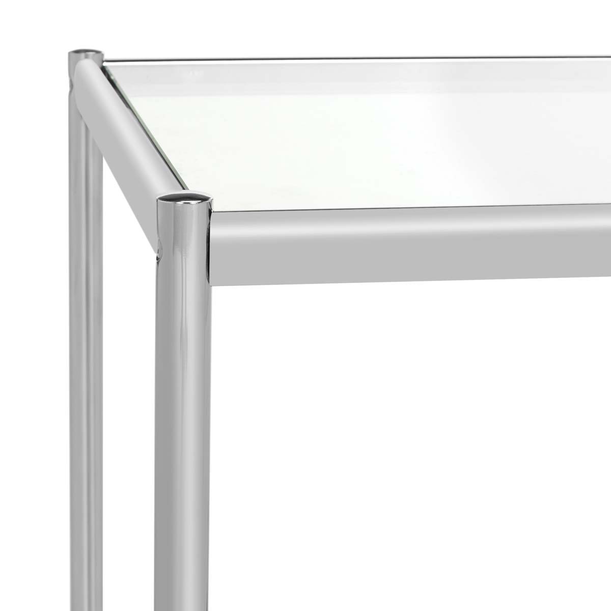 Safavieh Lilias Glass End Table , MMT6001 - Chrome
