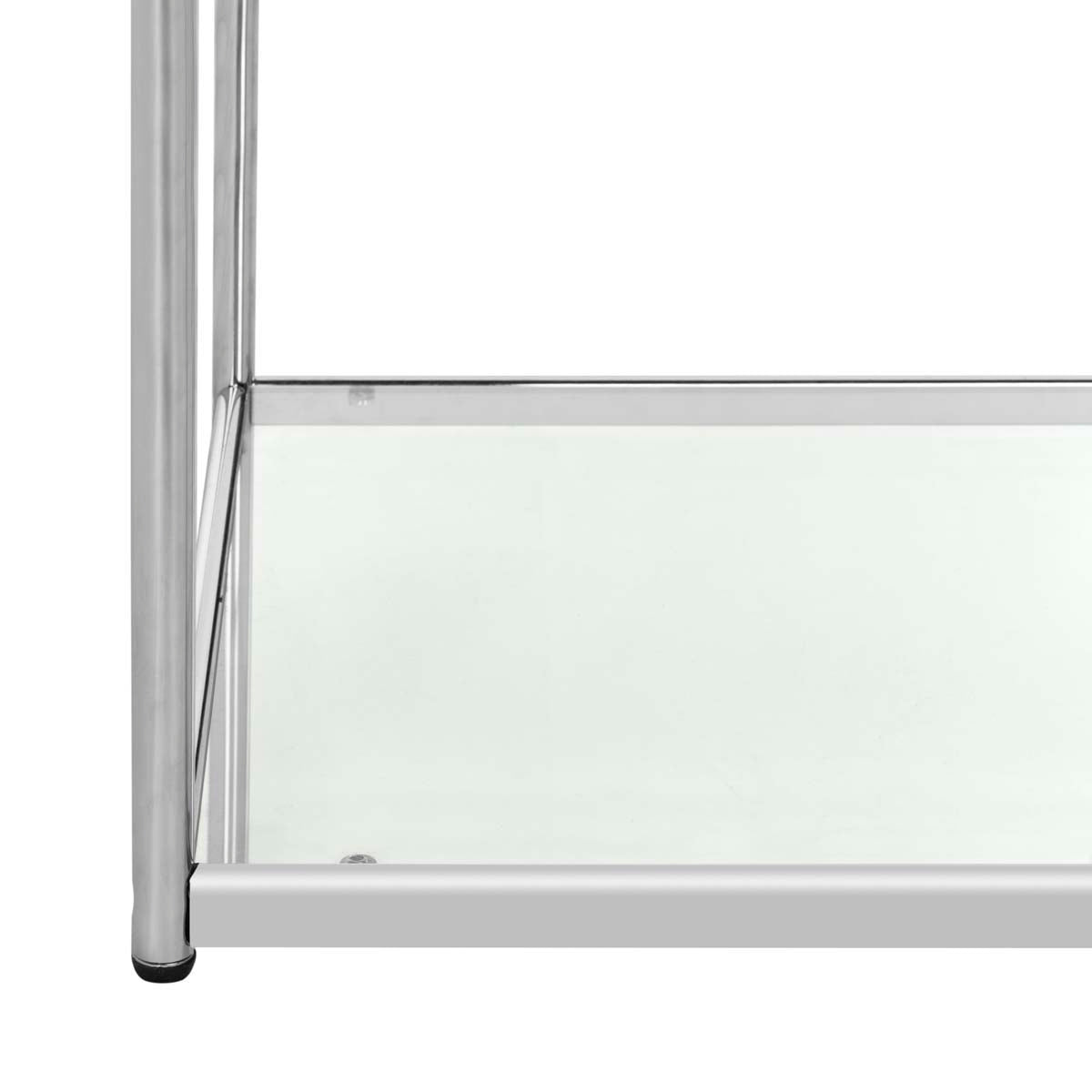 Safavieh Lilias Glass End Table , MMT6001 - Chrome