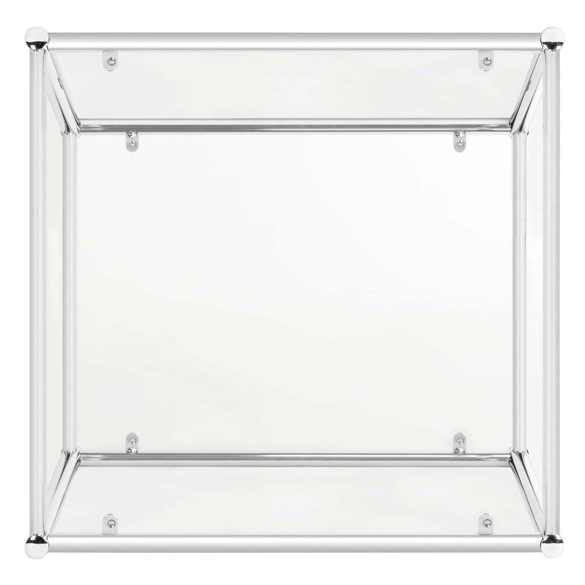 Safavieh Lilias Glass End Table , MMT6001 - Chrome