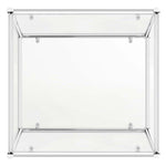 Safavieh Lilias Glass End Table , MMT6001 - Chrome