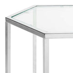 Safavieh Teagan Glass End Table , MMT6002 - Chrome