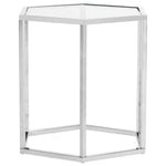 Safavieh Teagan Glass End Table , MMT6002 - Chrome