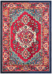 Safavieh Monaco 207 Rug, MNC207 - RED / TURQUOISE