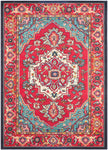 Safavieh Monaco 207 Rug, MNC207 - RED / TURQUOISE