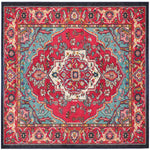Safavieh Monaco 207 Rug, MNC207 - RED / TURQUOISE