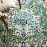 Safavieh Monaco 207 Rug, MNC207 - GREEN / TURQUOISE