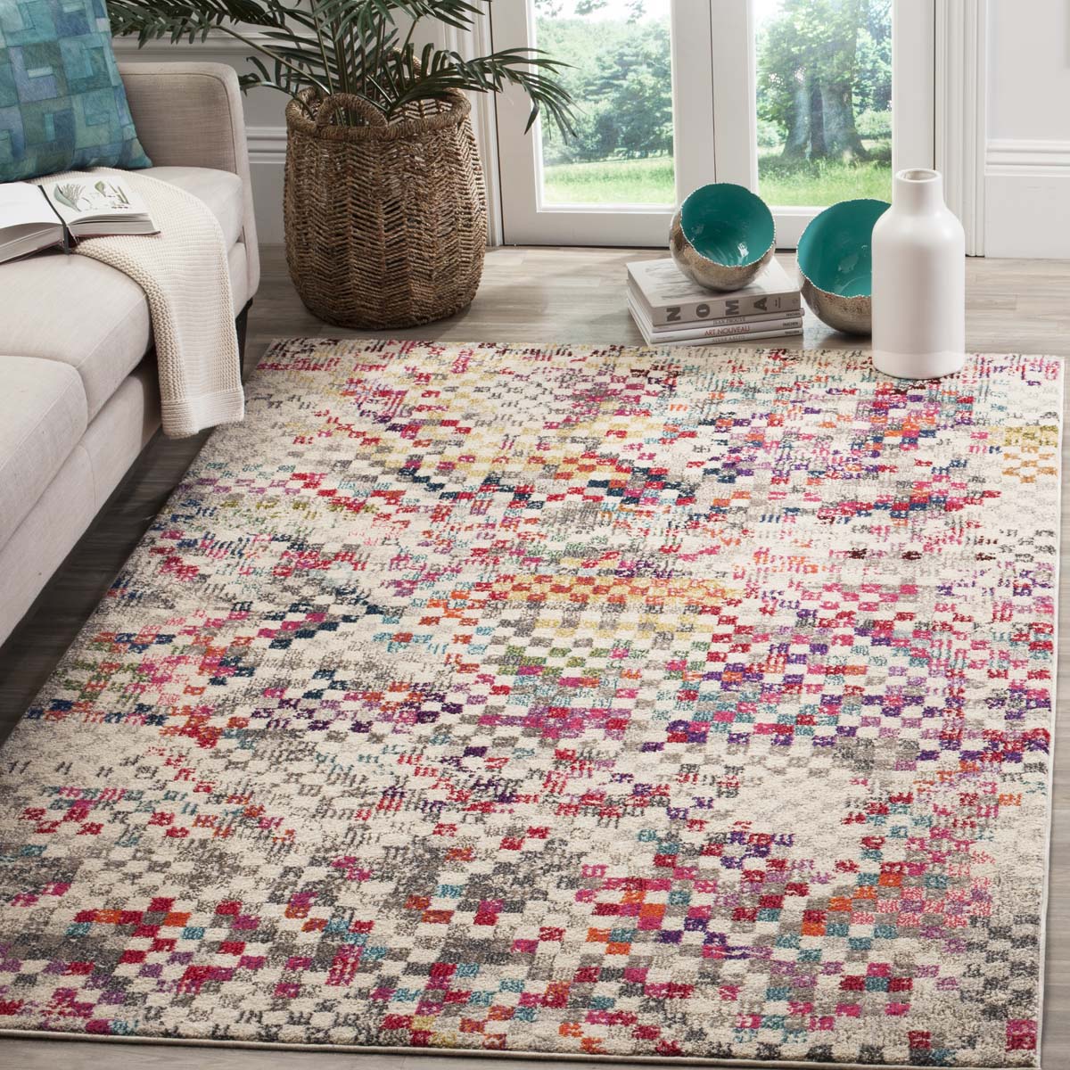 Safavieh Monaco 241 Rug, MNC241 - GREY / MULTI