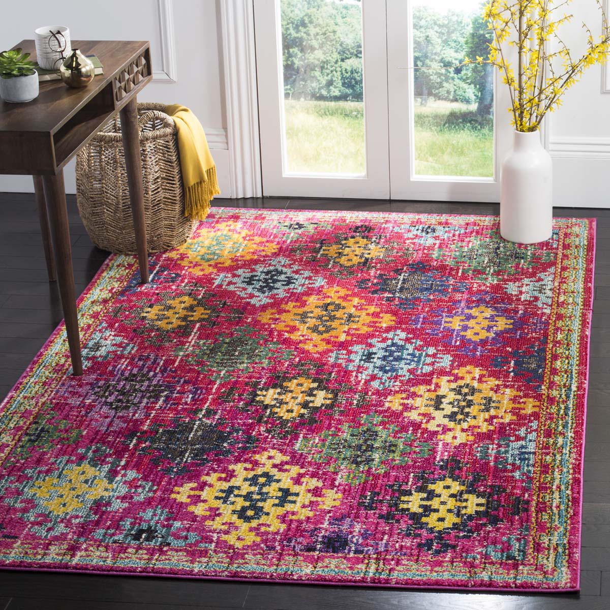 Safavieh Monaco 244 Rug, MNC244 - FUCHSIA / MULTI