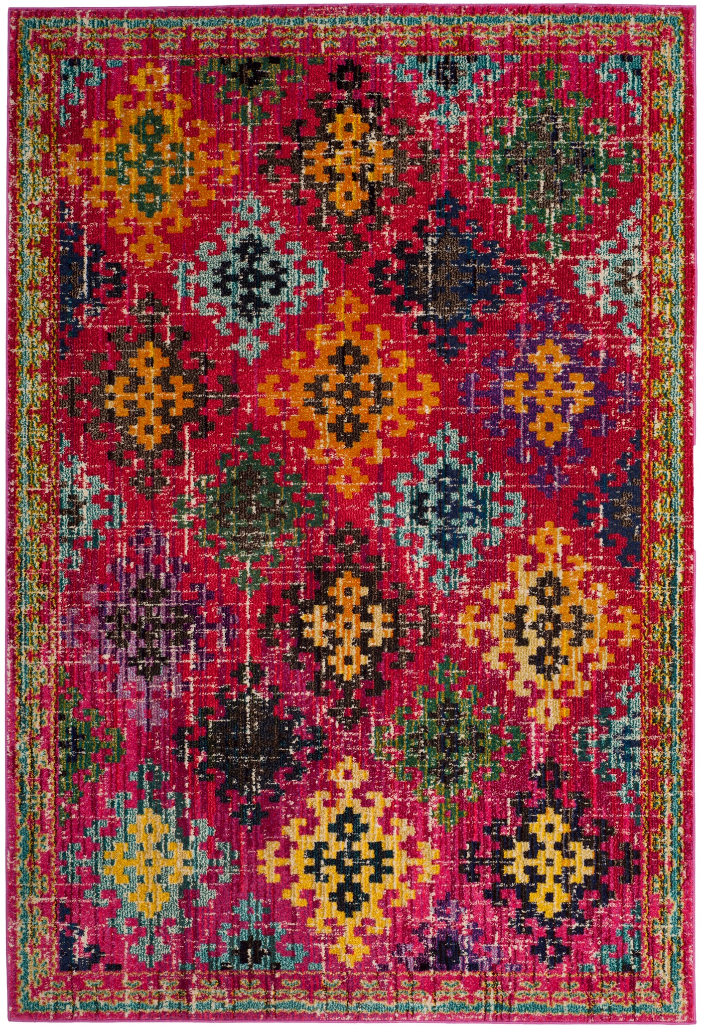 Safavieh Monaco 244 Rug, MNC244 - FUCHSIA / MULTI