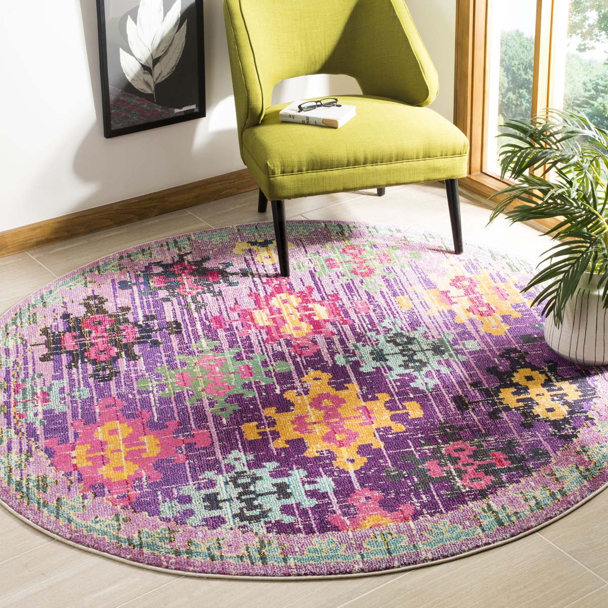 Safavieh Monaco 244 Rug, MNC244 - PURPLE / MULTI