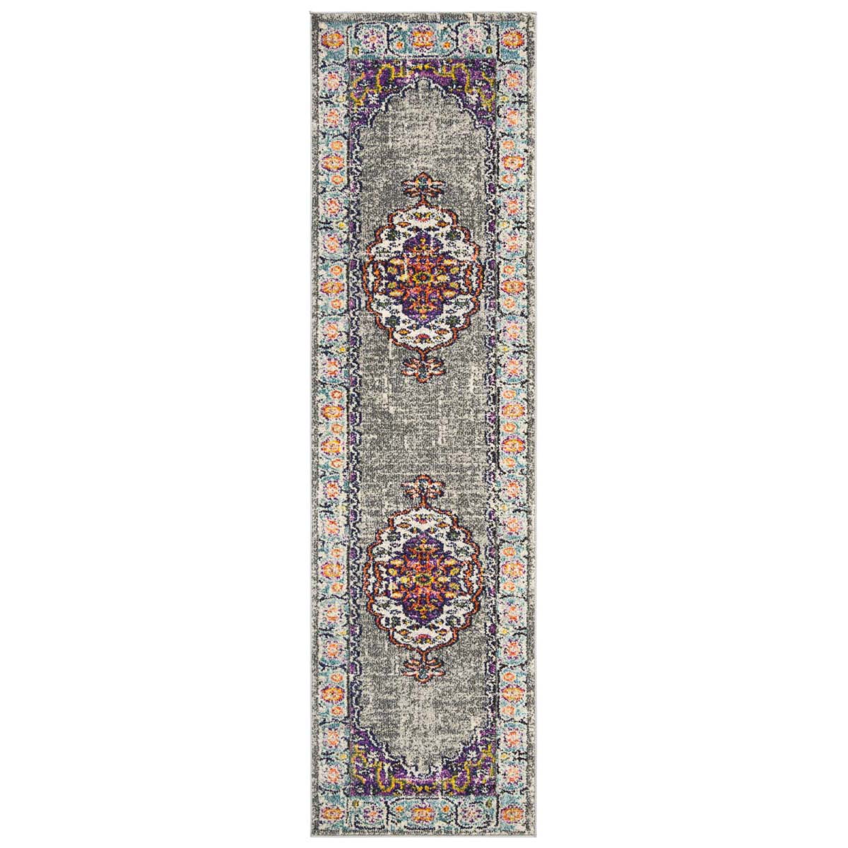 Safavieh Monaco 246 Rug, MNC246 - VIOLET / LIGHT BLUE