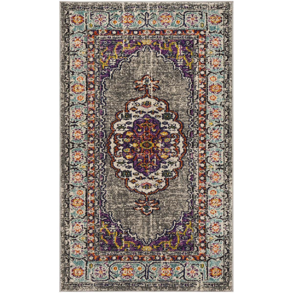 Safavieh Monaco 246 Rug, MNC246 - VIOLET / LIGHT BLUE