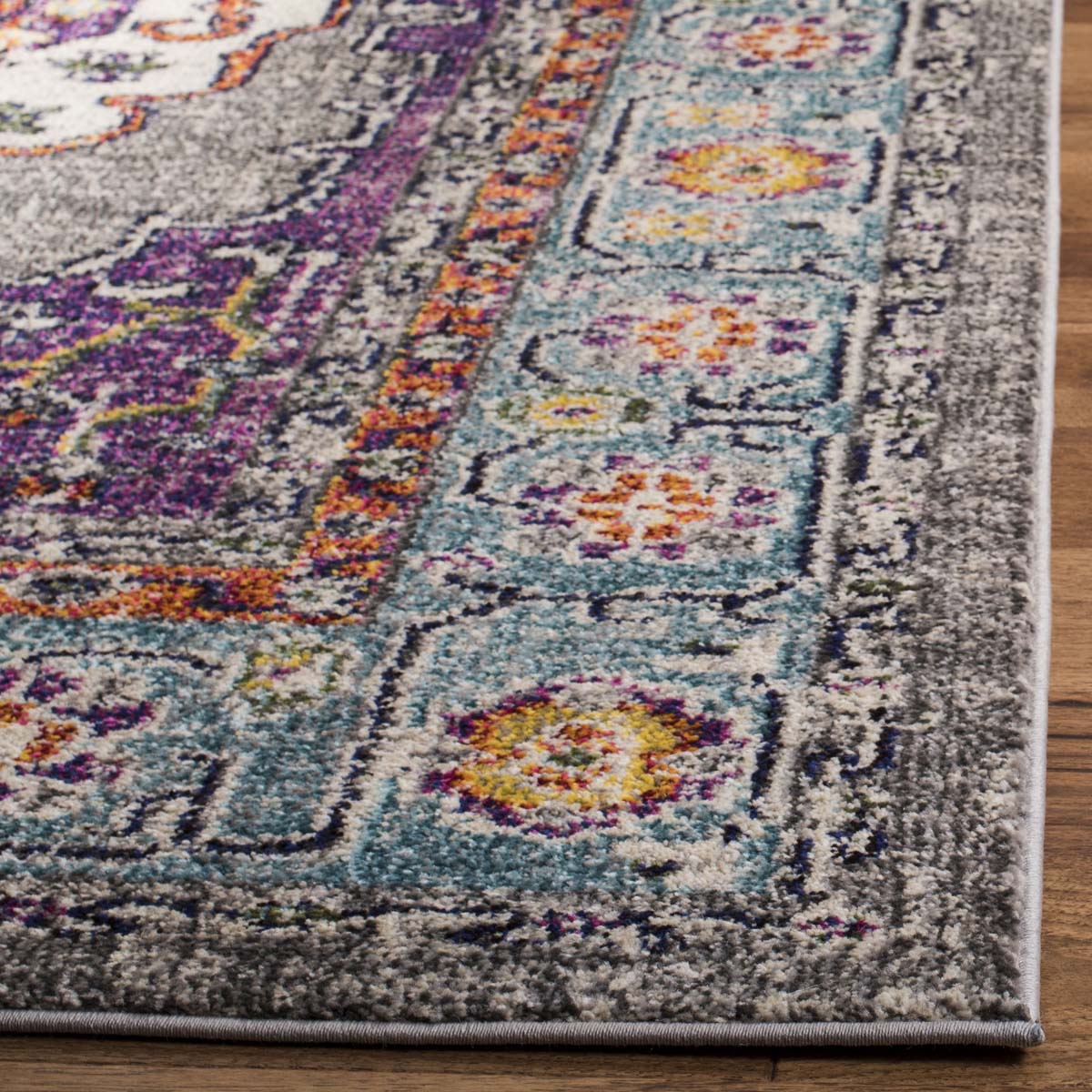Safavieh Monaco 246 Rug, MNC246 - VIOLET / LIGHT BLUE