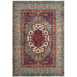 Safavieh Monaco 246 Rug, MNC246 - VIOLET / LIGHT BLUE