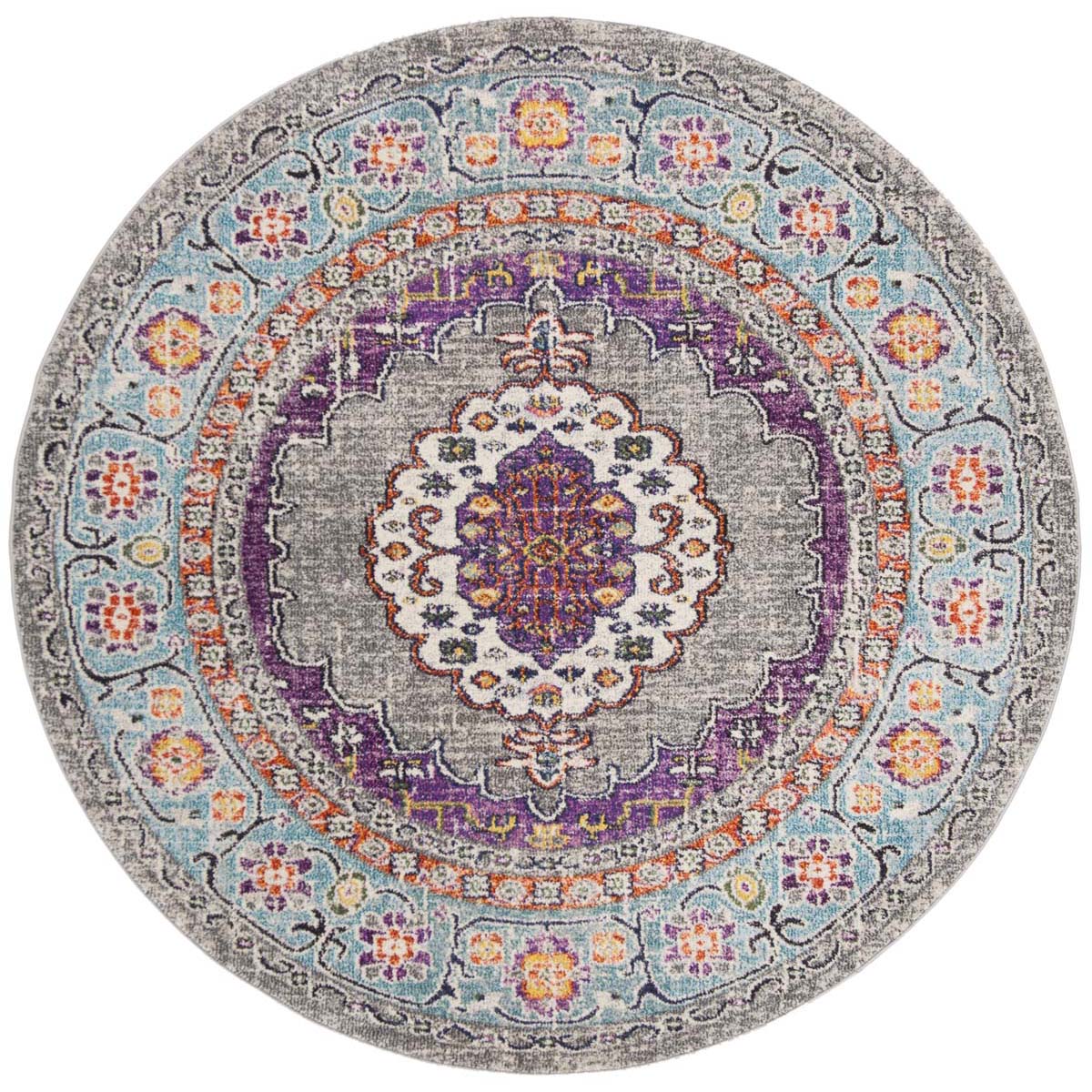 Safavieh Monaco 246 Rug, MNC246 - VIOLET / LIGHT BLUE