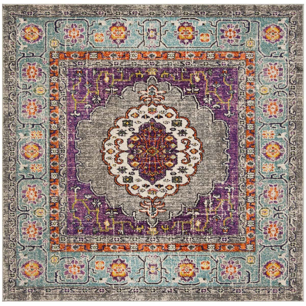 Safavieh Monaco 246 Rug, MNC246 - VIOLET / LIGHT BLUE