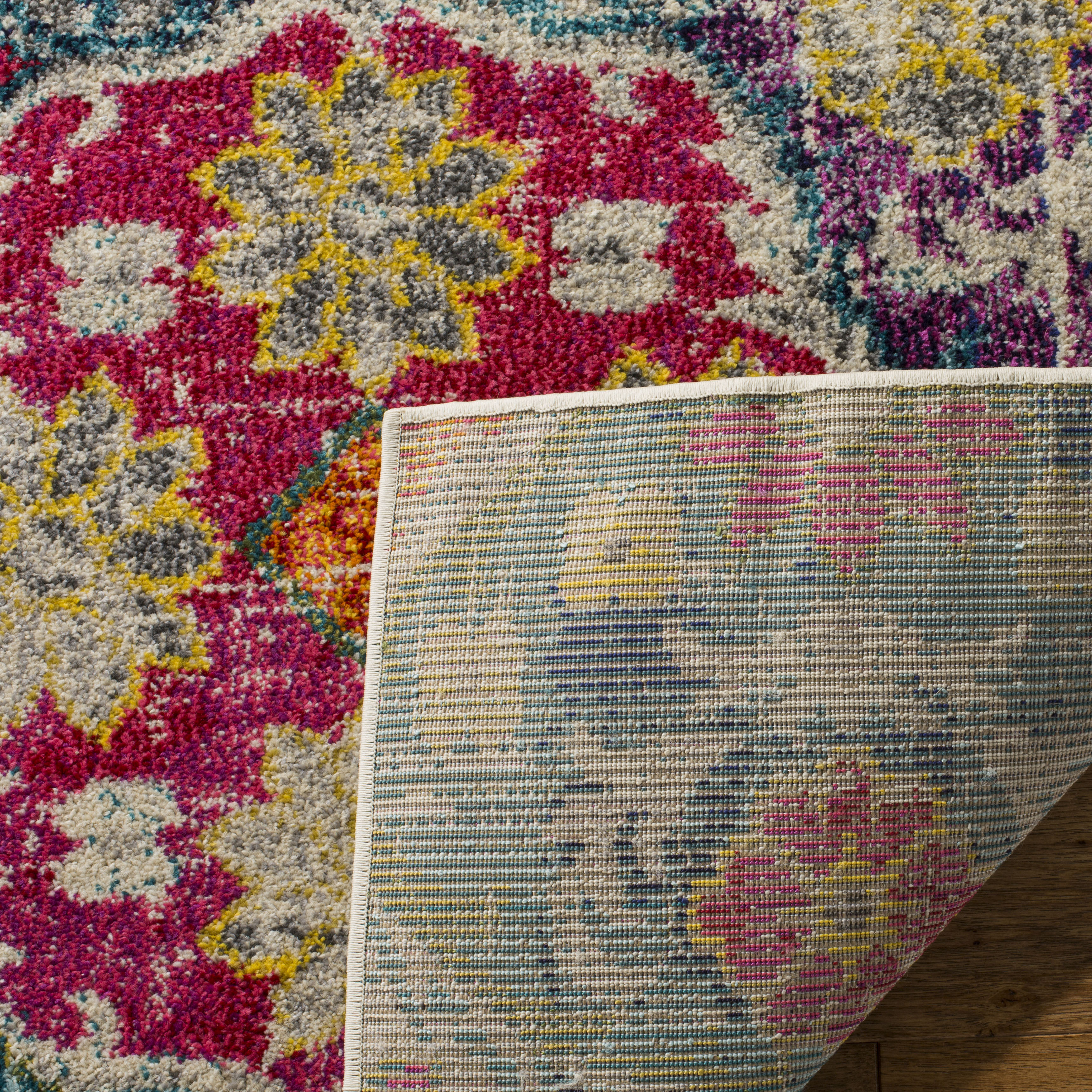 Safavieh Monaco 248 Rug, MNC248 - GREY / FUCHSIA