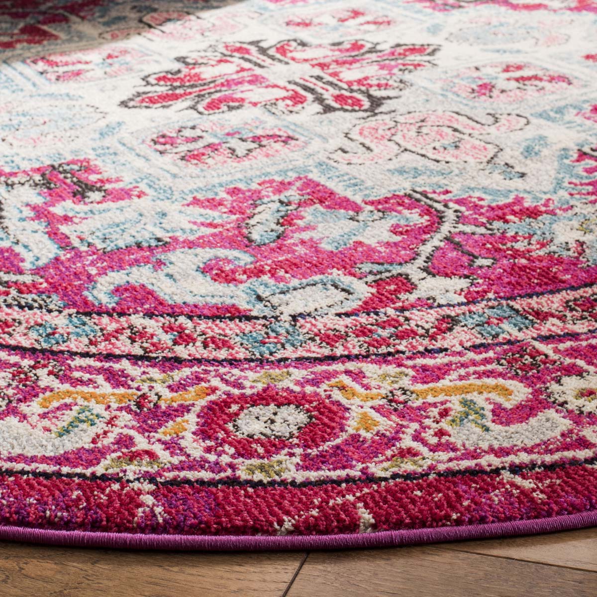 Safavieh Monaco 250 Rug, MNC250 - FUCHSIA / LIGHT BLUE