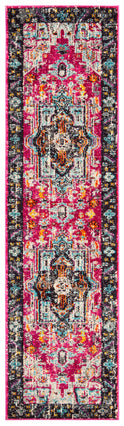 Safavieh Monaco 253 Rug, MNC253 - FUCHSIA / GREY