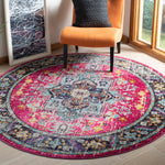 Safavieh Monaco 253 Rug, MNC253 - FUCHSIA / GREY