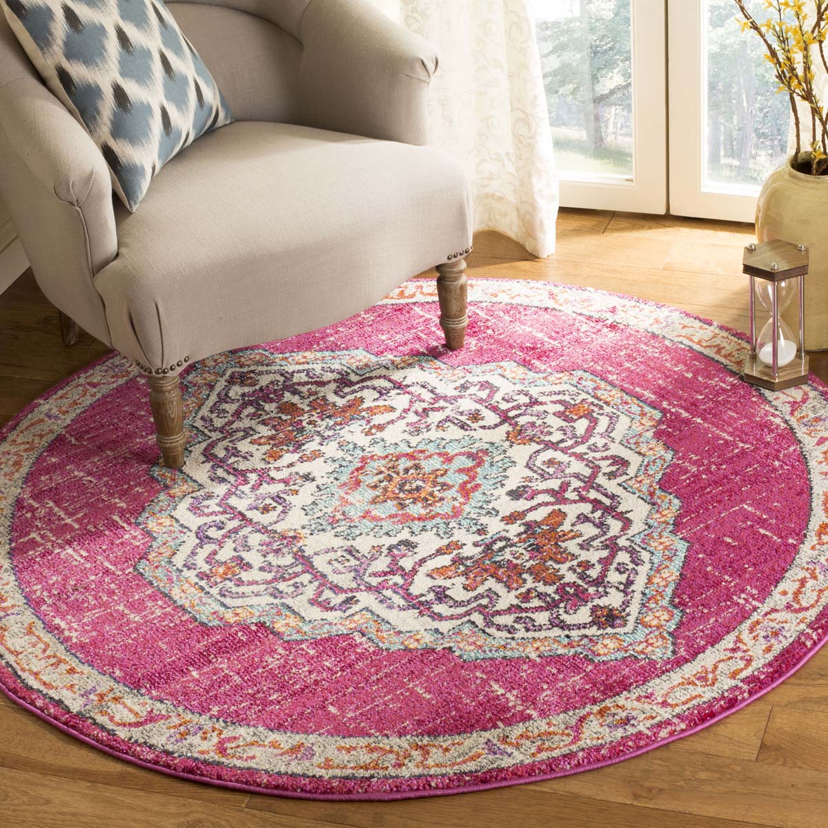 Safavieh Monaco 254 Rug, MNC254 - PINK / MULTI