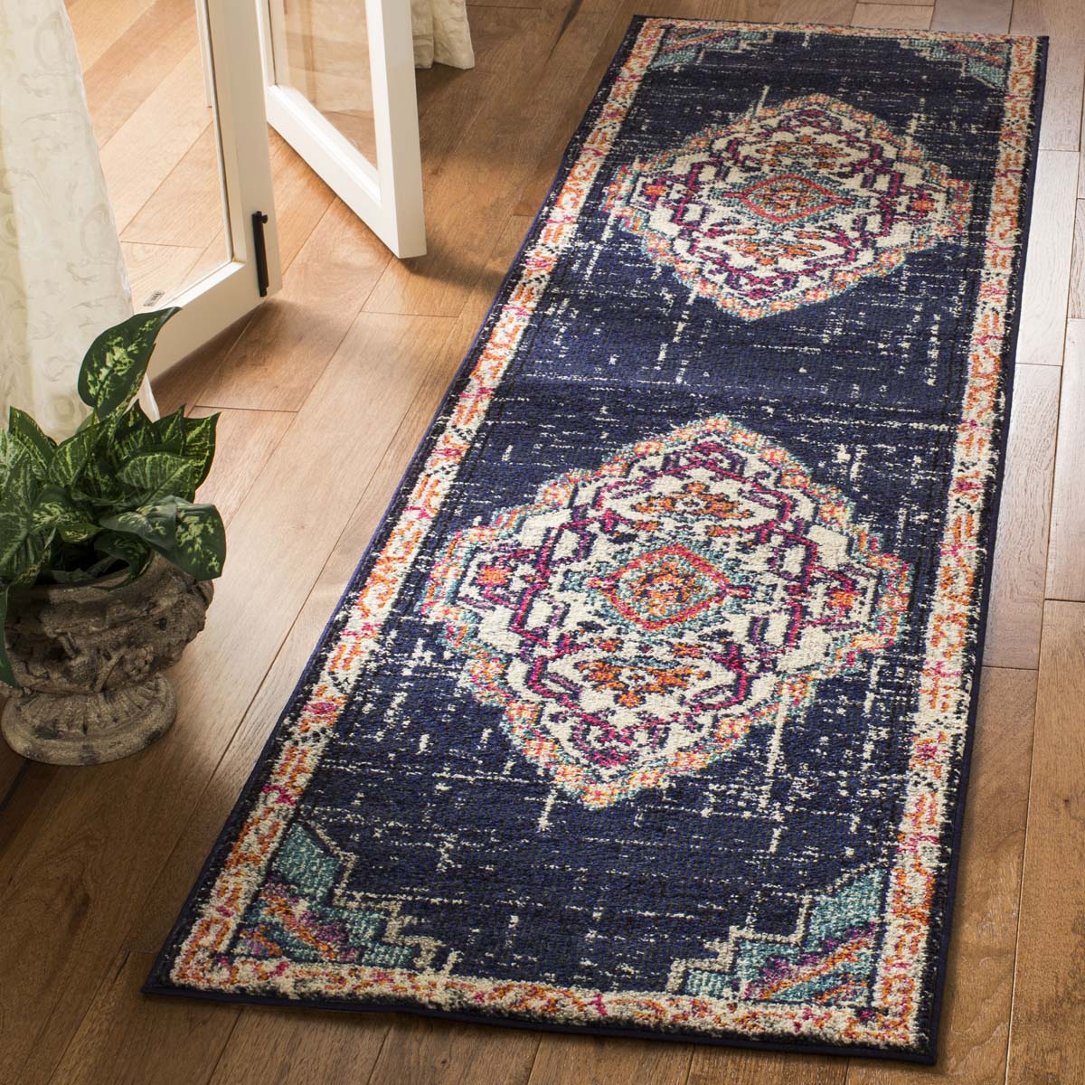 Safavieh Monaco 254 Rug, MNC254 - BLACK / BLUE