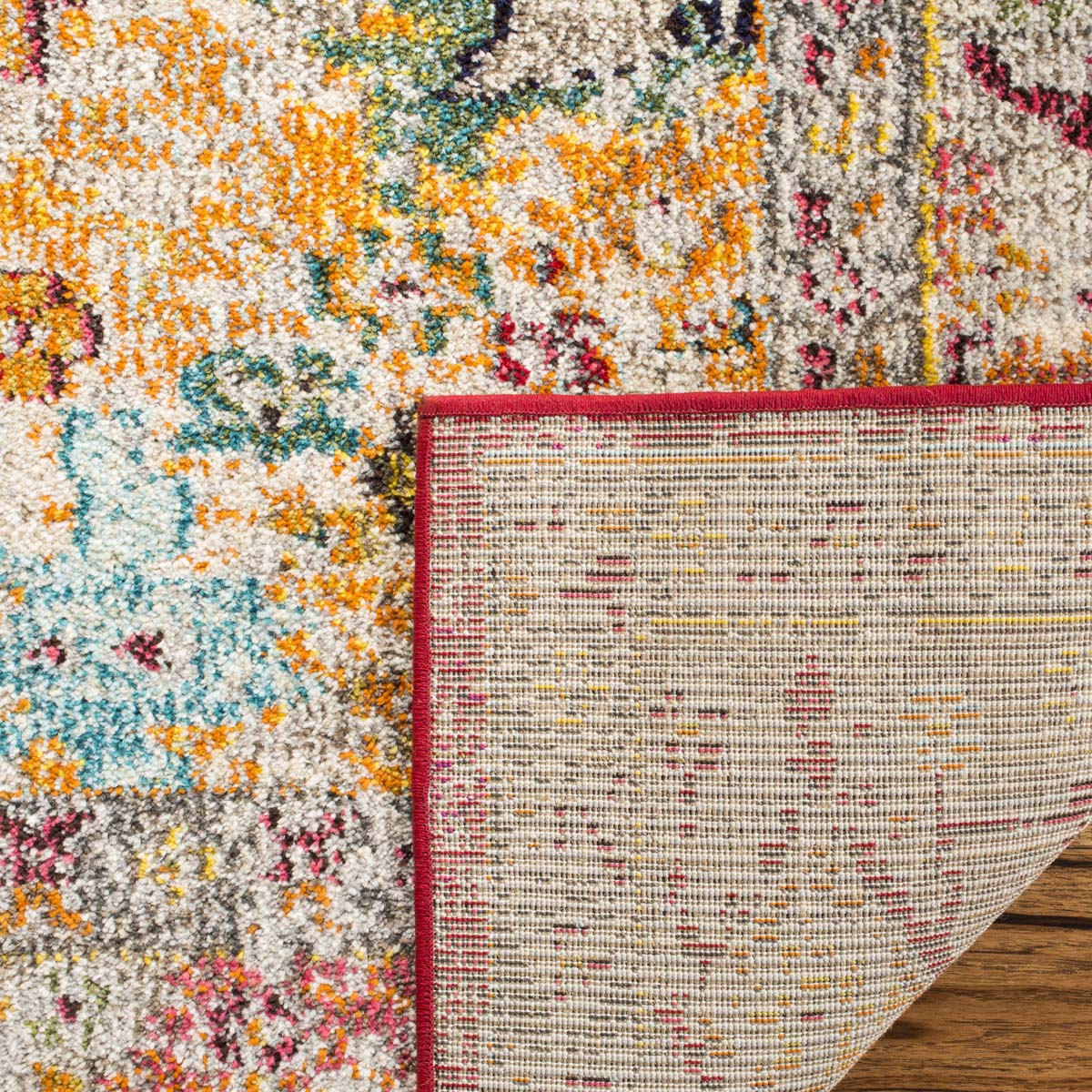 Safavieh Monaco 256 Rug, MNC256 - FUCHSIA / LIGHT GREY