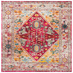 Safavieh Monaco 256 Rug, MNC256 - FUCHSIA / LIGHT GREY