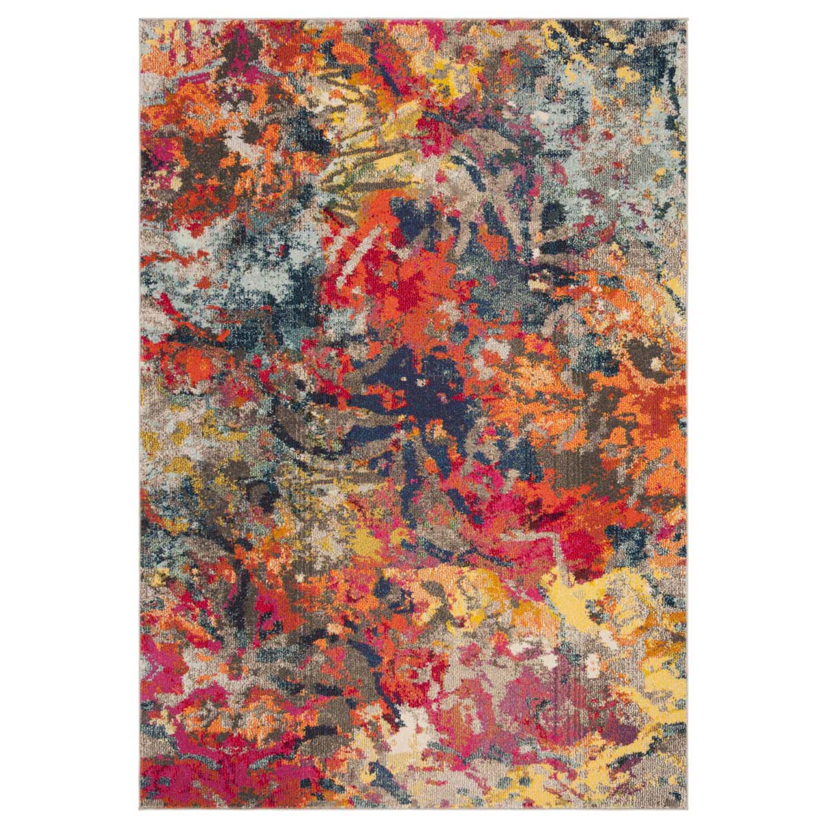 Safavieh Monaco 258 Rug, MNC258 - BLUE / ORANGE