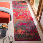 Safavieh Monaco 261 Rug, MNC261 - FUCHSIA / BLUE