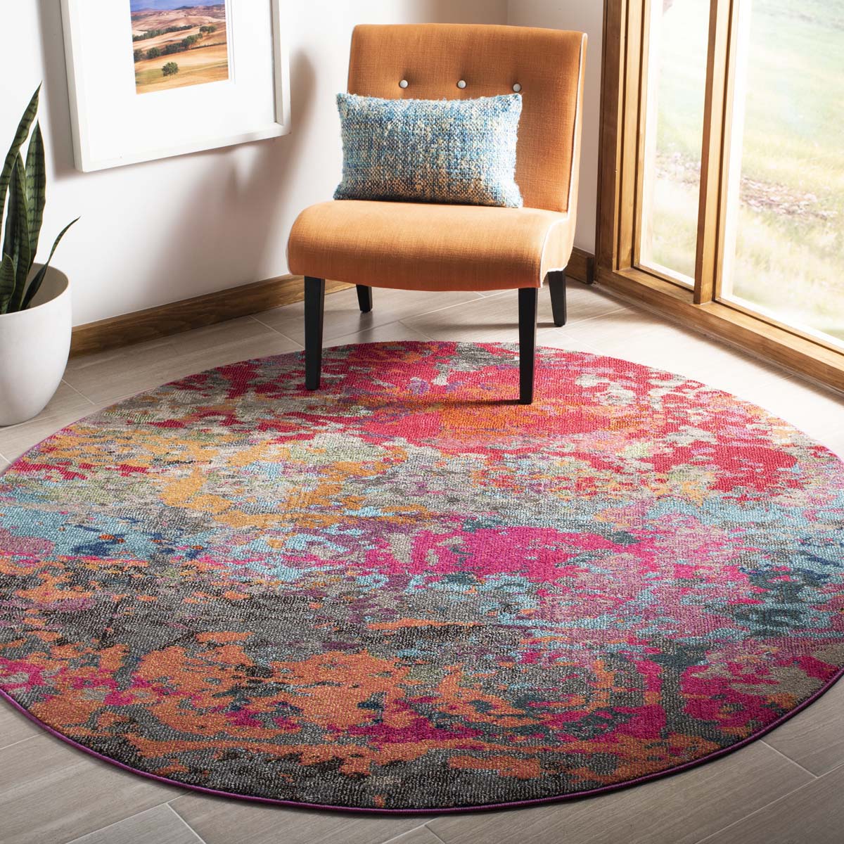 Safavieh Monaco 261 Rug, MNC261 - FUCHSIA / BLUE