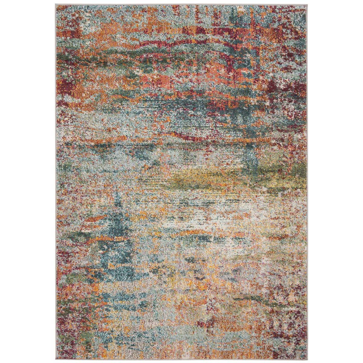 Safavieh Monaco 262 Rug, MNC262 - Teal / Orange