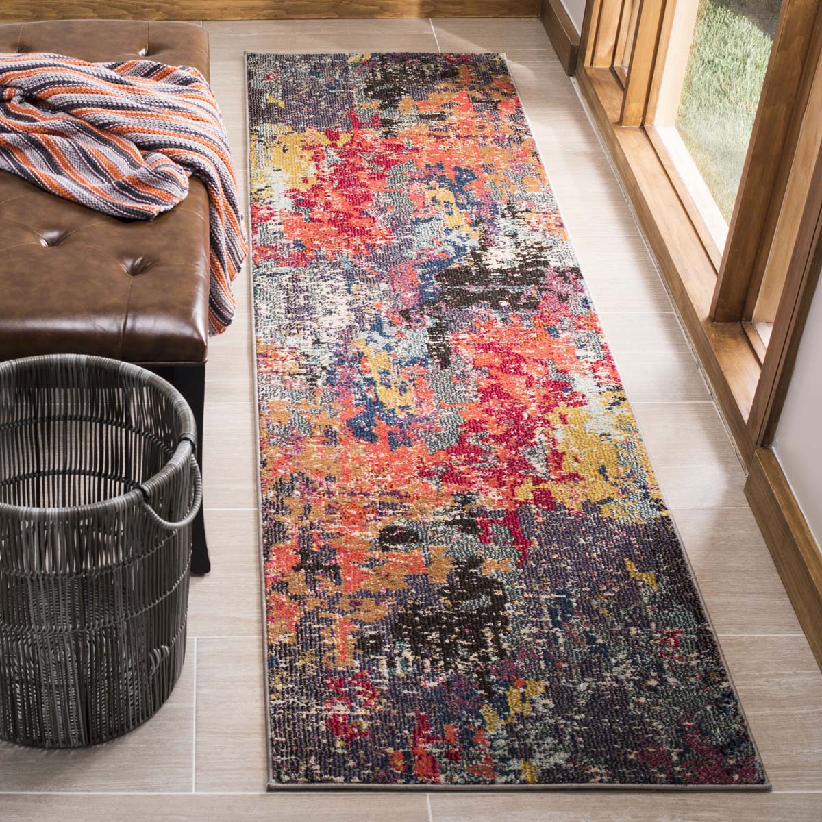 Safavieh Monaco 266 Rug, MNC266 - BLUE / ORANGE