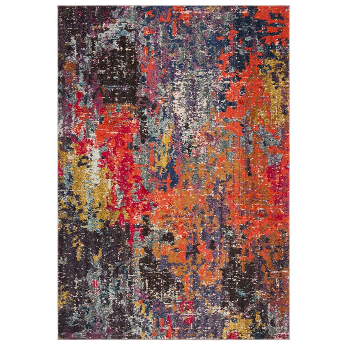 Safavieh Monaco 266 Rug, MNC266 - BLUE / ORANGE