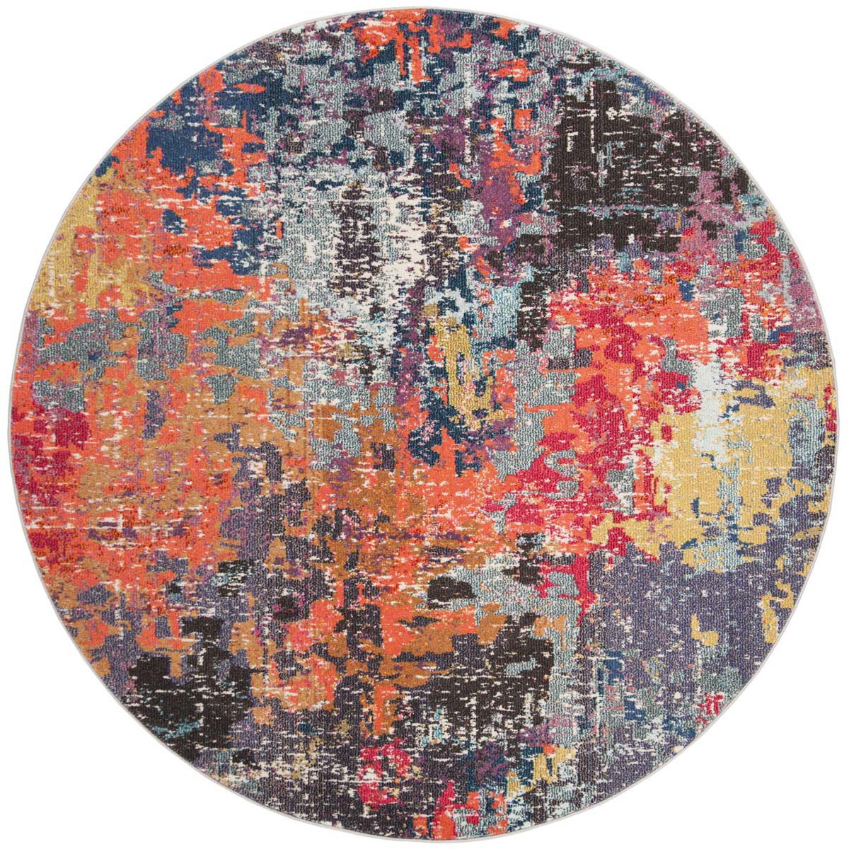 Safavieh Monaco 266 Rug, MNC266 - BLUE / ORANGE