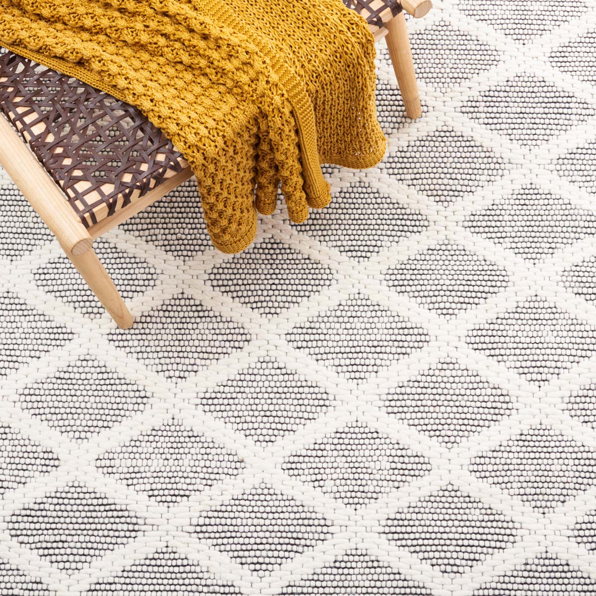 Safavieh Marbella 204 Rug, MRB204 - Ivory / Black