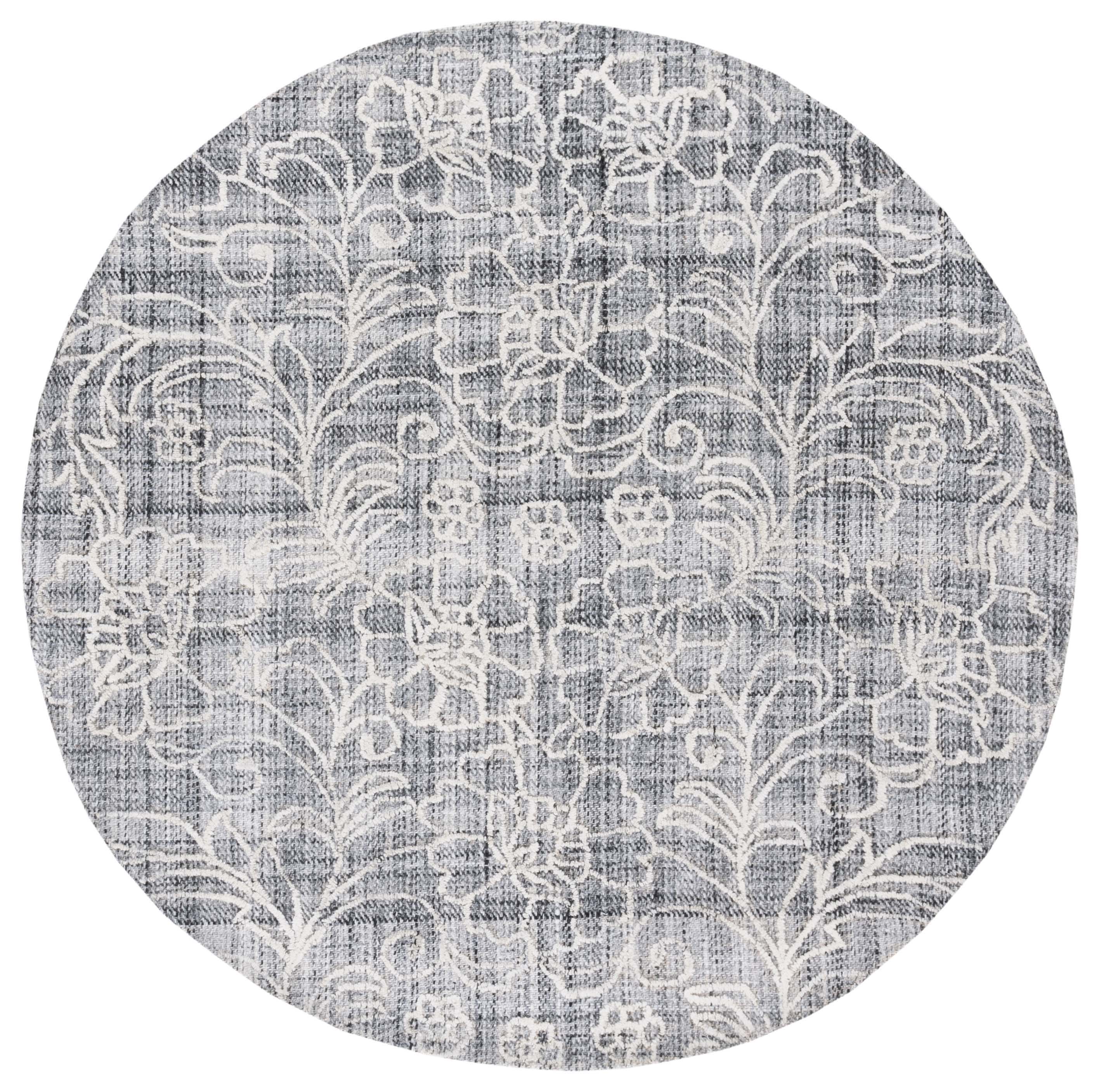 Safavieh Marbella 323 Rug, MRB323 - Dark Grey / Ivory