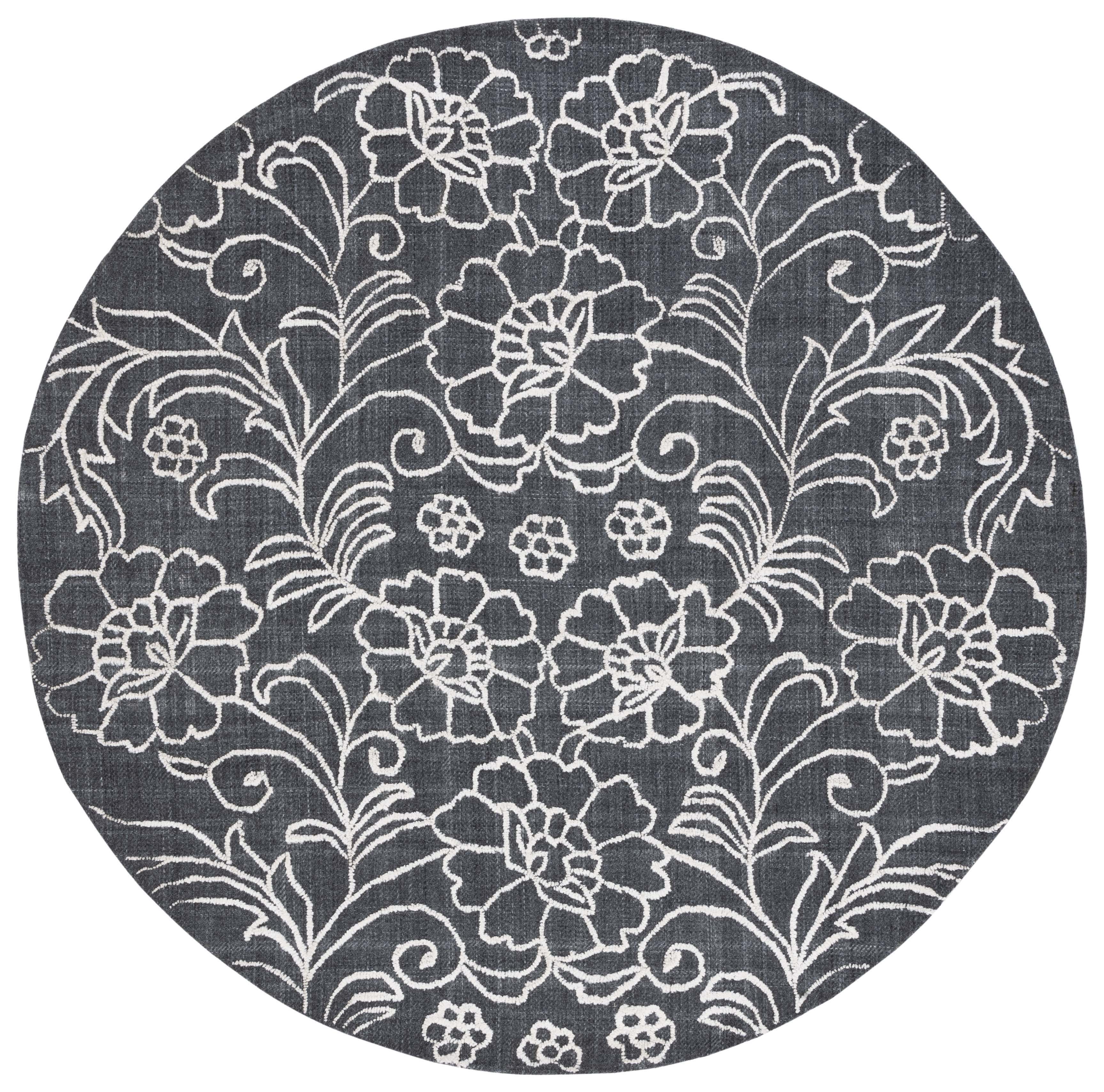 Safavieh Marbella 323 Rug, MRB323 - Black / Ivory