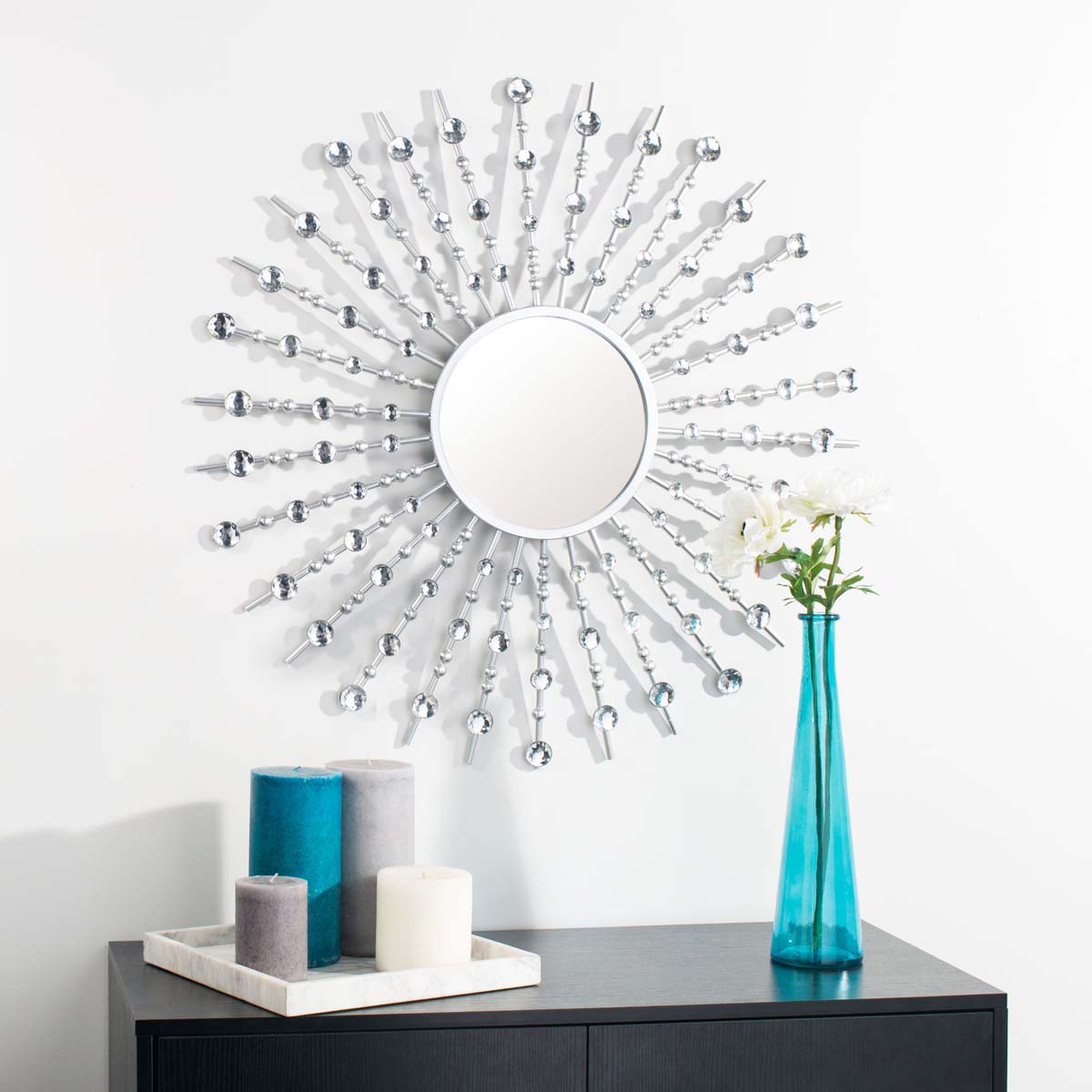 Safavieh Ariela Sunburst Mirror , MRR1009 - Silver