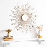 Safavieh Ariah Sunburst Mirror , MRR1030 - Gold