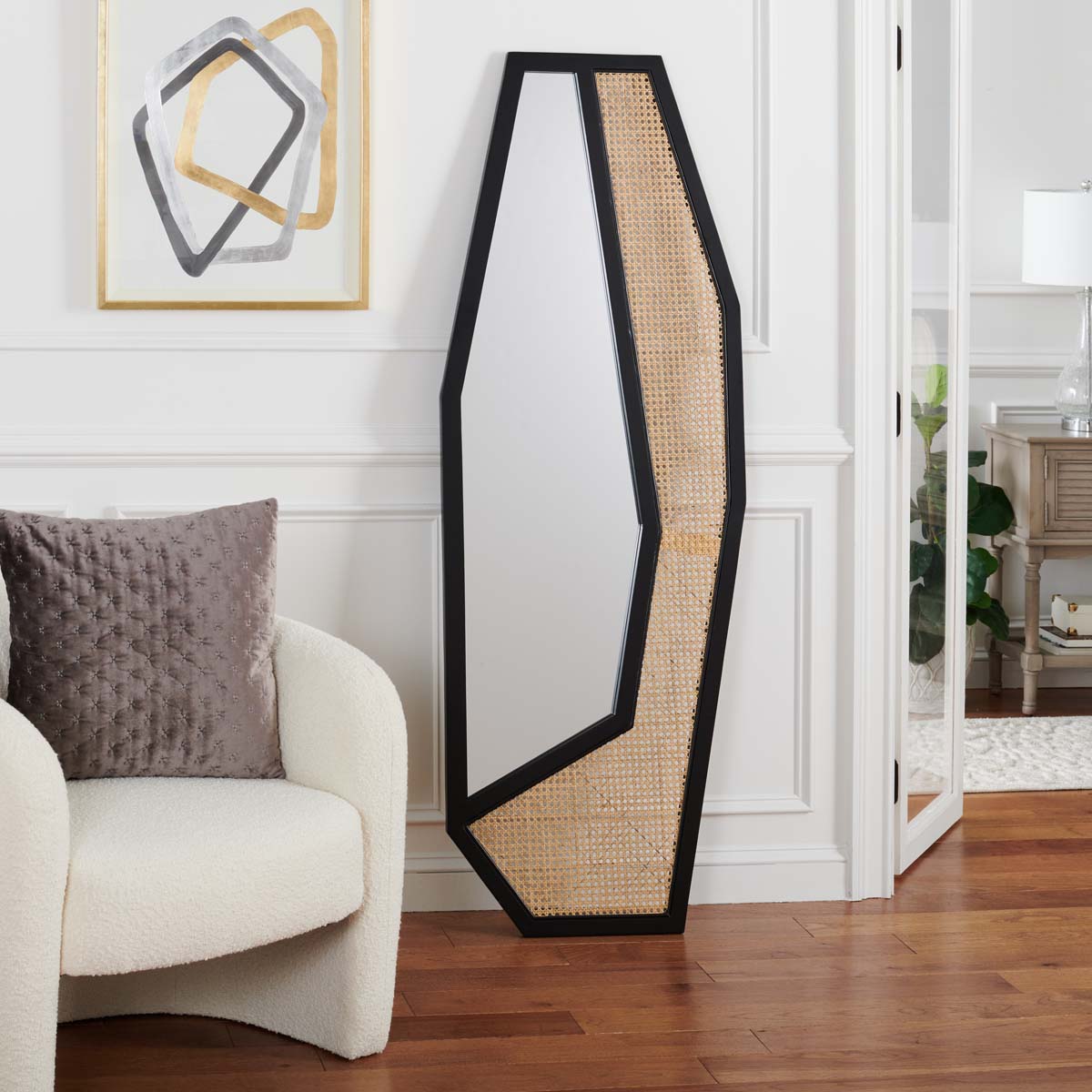 Safavieh Jalen Mirror , MRR2018 - Black