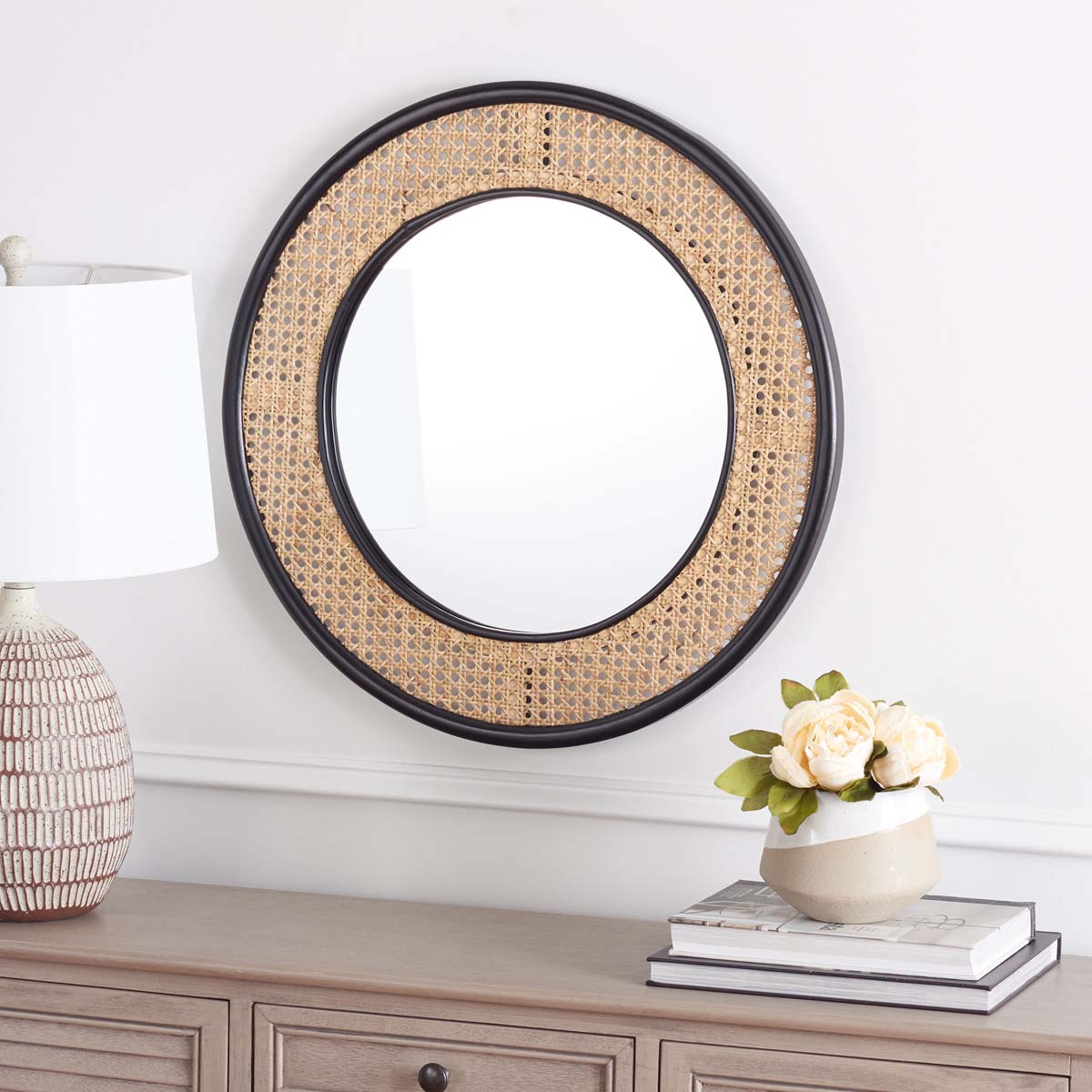 Safavieh Byleth Mirror , MRR2021 - Black