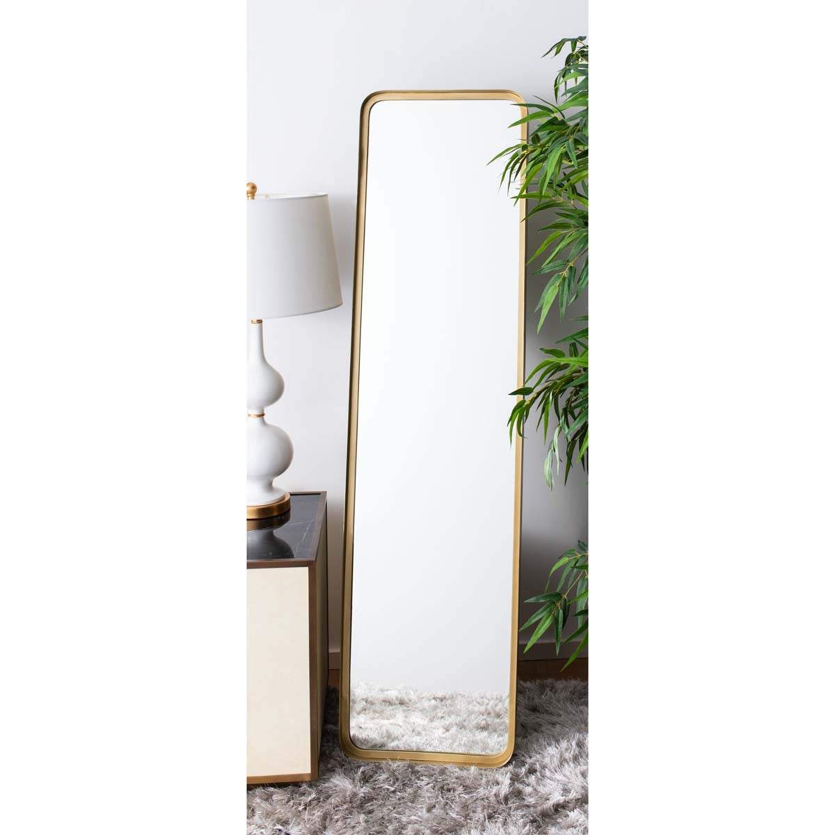 Safavieh Lerna Mirror , MRR3003 - Brushed Brass