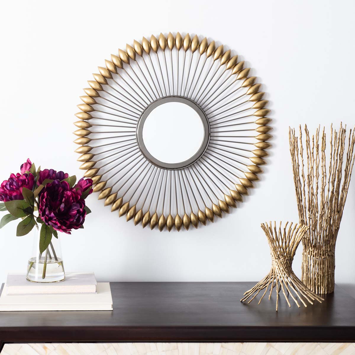 Safavieh Rulan Mirror , MRR3028 - Zinc/gold