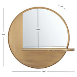 Safavieh Maileen Mirror , MRR3050 - Brass