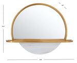 Safavieh Tsarra Mirror , MRR3057 - Gold/White