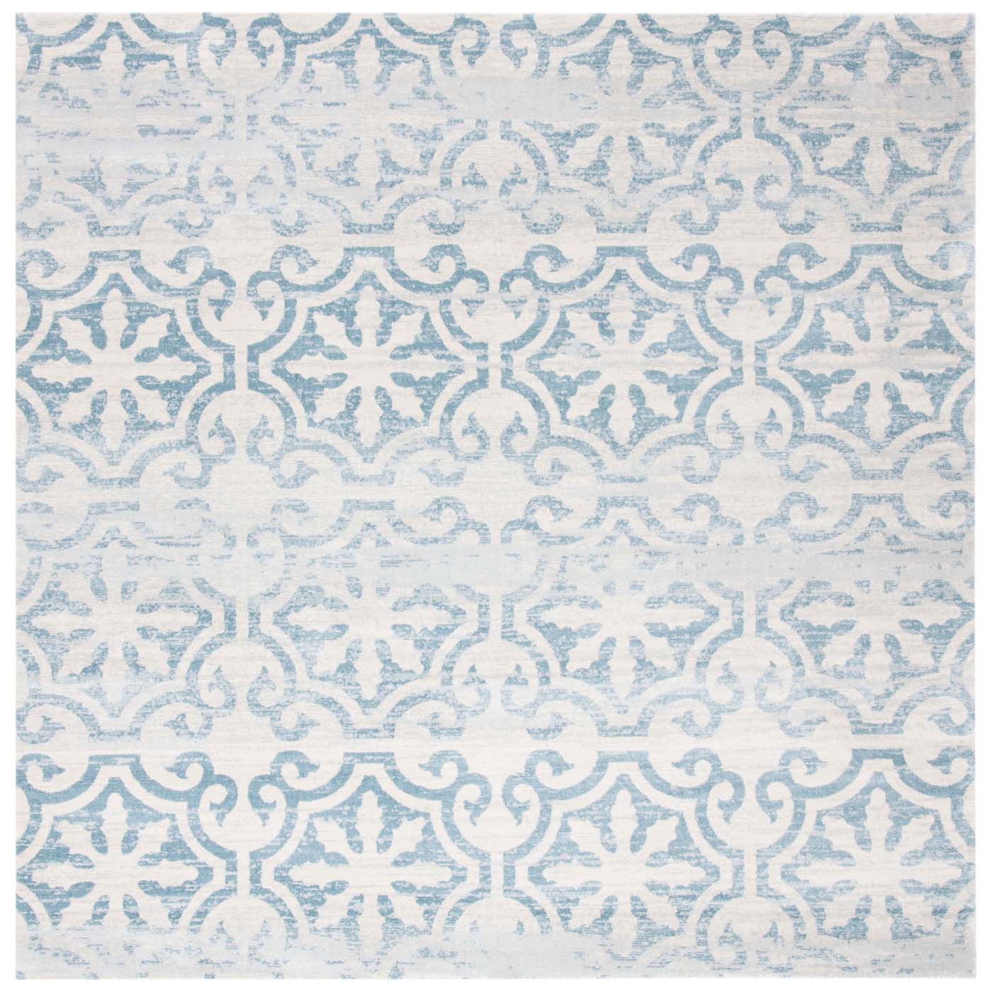 Martha Stewart 0956 Rug, MSR0956 - Turquoise / Ivory
